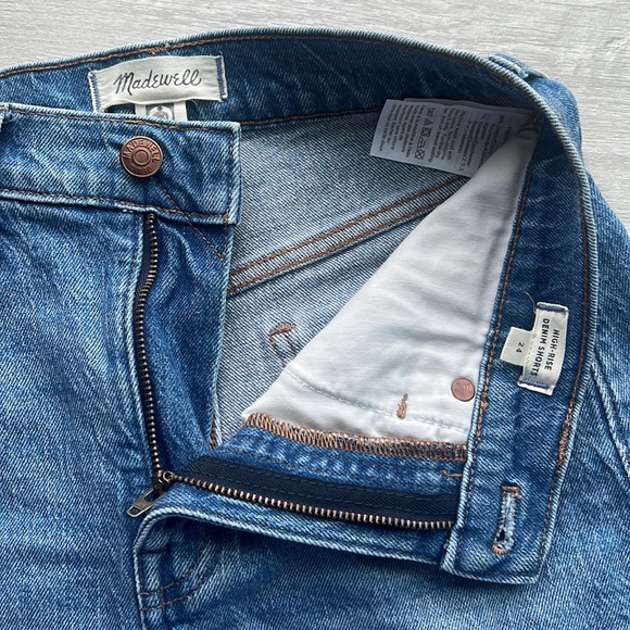 Madewell High Rise Jean Shorts Size 24 - Picture 3 of 4